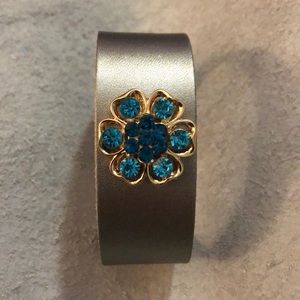 Adorable Leather‎ Cuff with Dainty Rhinestones #5